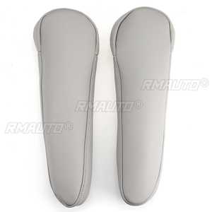 2 Fundas de Cuero Sintético para Reposabrazos de Asiento Delantero para Toyota Sienna 2011 2012 2013 2014 2015 2016 2017 2018 Negro Gris - Product Image 4