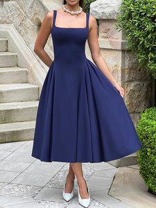 Vestidos de verano para mujer 2026, elegantes vestidos de dama al por mayor, personalizados OEM, casuales, <span class=keywords><strong>azul</strong></span> <span class=keywords><strong>marino</strong></span>, <span class=keywords><strong>vestido</strong></span> de quinceañera - Product Image 6