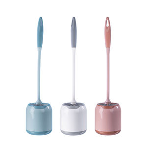 יצרן מגבים למכירה חמה זול פשוט סִגְנוֹן מברשת אסלה מפלסטיק - Product Image 4