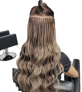 Extensiones de Cabello Natural 100% Humano Virgen Remy Liso, con Puntas Nano de Silicona Pre-Adheridas, Anillos Nano, Venta al Por Mayor - Product Image 1