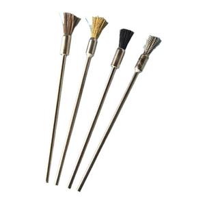 Juego de cepillos de alambre profesionales para herramientas de pulido con cerdas de acero, cobre, acero inoxidable y pelo animal, de dureza gruesa. - Product Image 1