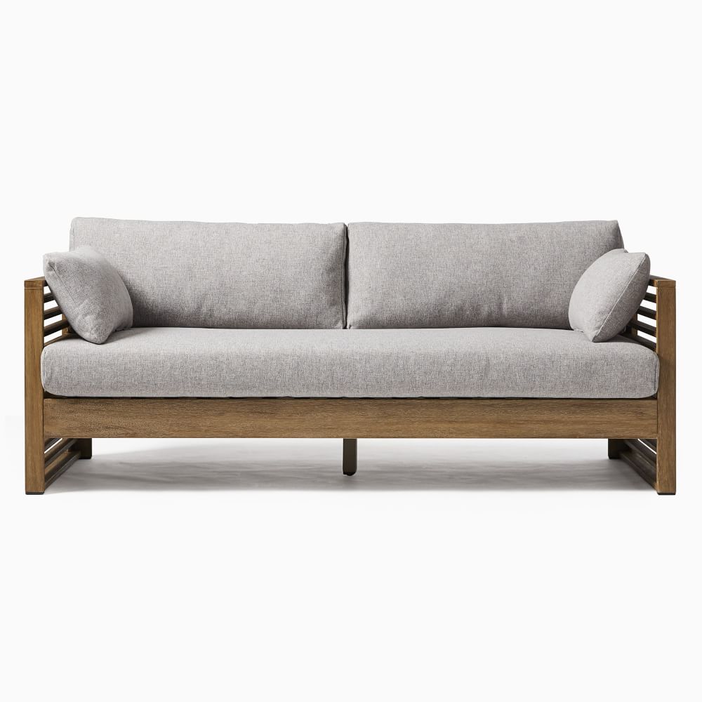 New arrival luxury modern teak outside sectional patio garden sofas set outdoor furniture