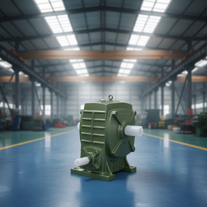 Réducteur <span class=keywords><strong>de</strong></span> <span class=keywords><strong>vitesse</strong></span> à vis sans fin monophasé HGC <span class=keywords><strong>de</strong></span> marque chinoise, rapport 10:1, 10 CV, arbre à bride vertical, garantie 1 an, OBM/OEM - Product Image 2