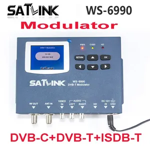 Modulateur Satlink WS-6990 HD à entrée AV monocanal DVB-T/DVB-C/ISDB-T avec <span class=keywords><strong>sortie</strong></span> RF, encodeur MPEG-4 AVC/H264, alimentation DC 12V - Product Image 2