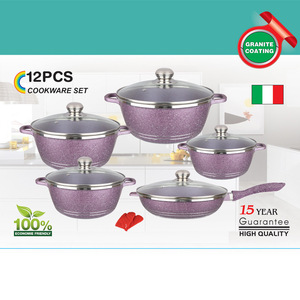 Cast Aluminum <b>Cookware</b> <b>Non</b>-<b>Stick</b> Coating 12pcs Induction <b>Cookware</b> Pots and Pans Wholesale <b>Cookware</b> R2069 - Product Image 6