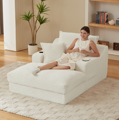 Blanc + Mousse + Ressort + 1 Siège