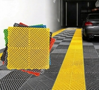40*40cm Hochwertige Garage Kunststoff-Verbundbodenplatten Autowasch-Gitterbodenplatten Kunststoff-PVC-Garagenbodenplatten