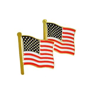 캘리포니아 에나멜 핀 사용자 정의 미국 국기 핀 천 브로치 모자 모자 휴일 애국 옷깃 핀 - Product Image 3