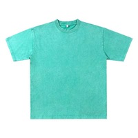 T-shirt de haute qualité 230G délavé à l'acide, short 300gsm 100% coton respirant, ensemble décontracté pour homme à manches courtes, deux pièces