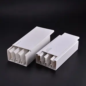 3 in 1 pvc side access holes cable trunking set for air conditioning fittings