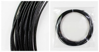 Cordage de tennis ONLYLONG Pentagon K5 17G/1.25mm Polyester Noir 200m Super Confortable Contrôle & Puissance