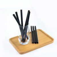 Produit le plus vendu mélange enveloppé individuel pailles à boire en plastique colorées thé à bulles smoothie milk-shake pailles en papier jetables