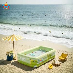 Piscina Inflable Grande con Diseño de Dinosaurio, Material de PVC, Capacidad Máxima <100 kg para 4 Personas, Linda Piscina Familiar para Uso en Exteriores - Product Image 4