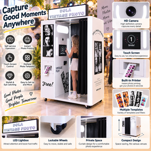 Máquina expendedora de fotos instantáneas con pantalla táctil para autoservicio, estilo coreano <span class=keywords><strong>Purikura</strong></span>, para negocios. - Product Image 2