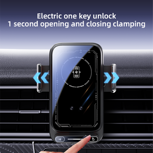 Support <span class=keywords><strong>de</strong></span> téléphone pour évent <span class=keywords><strong>de</strong></span> <span class=keywords><strong>voiture</strong></span> à commande tactile par capteur <span class=keywords><strong>intelligent</strong></span> 66W charge rapide pince automatique <span class=keywords><strong>chargeur</strong></span> <span class=keywords><strong>de</strong></span> <span class=keywords><strong>voiture</strong></span> <span class=keywords><strong>sans</strong></span> <span class=keywords><strong>fil</strong></span> à induction - Product Image 3