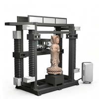 Machine de gravure CNC 3D verticale 4/5 axes Kunheng pour la sculpture de statues en marbre et granit