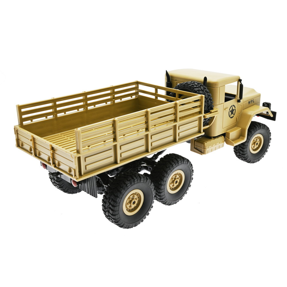 6WD Drifting Cars - WPL RC Climbing Military Truck 1/16 Scale