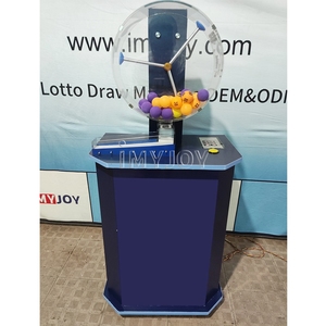 Imyjoy Machine de jeu de loterie à aspiration électrique par gravité pour <span class=keywords><strong>tirage</strong></span> en ligne de 100 balles de ping-pong, en métal et acrylique, garantie 1 an - Product Image 2