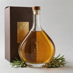 Bouteille en verre de luxe 700 ml en verre super flint, forme personnalisée, vide, pour alcool, whisky, <span class=keywords><strong>tequila</strong></span>, spiritueux, liqueur, avec bouchon scellé, vente en gros - Product Image 2