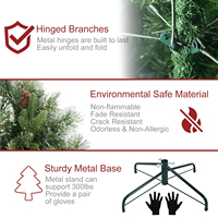Un sapin de Noël artificiel sur mesure avec des lumières LED et un arbre de Noël en PVC avec un indice de protection IP20