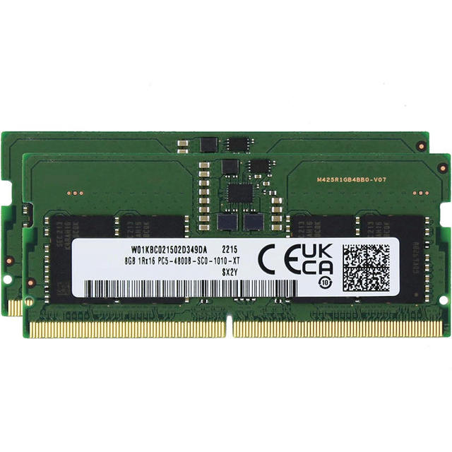 Original Brand 16GB (2x8GB) DDR5 4800MHz PC5-34800 SODIMM 1Rx16 CL40 1.1v M425R1GB4BB0-CQK RAM Memory Laptop Notebook Module