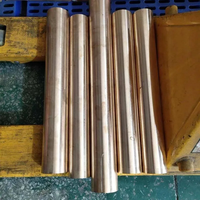 Barra Redonda de Cobre Puro en Stock de Proveedor, Superficie Brillante, Servicios de Soldadura y Doblado, Diámetro Personalizado de 3mm-800mm, Precio por kg