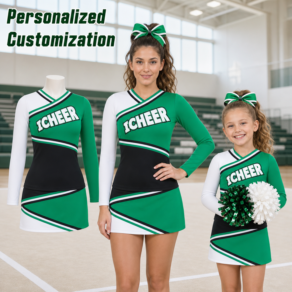 Sideline Cheerleading Uniforms for School Squads With Custom Color ...
