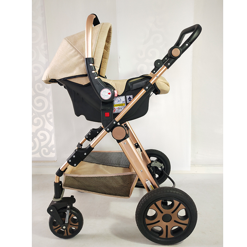 Passeggino 3 In 1 Pieghevole - Con Seggiolino Sportivo E Parapioggia UPF50+ - Foto 9