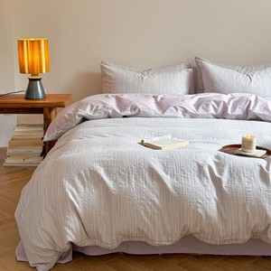 Ri Zhi Nishikawa 60S Cotton Jacquard <b>Bedding</b> Set Four Piece Minimalist Style For All Seasons - Product Image 1