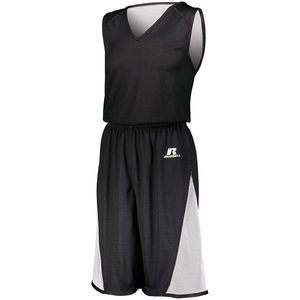 Conjunto de Camiseta de Baloncesto Juvenil Reversible de una Sola Capa, Diseño Sublimado Personalizado en Blanco y Negro, Talla XS, con Impresión Personalizada - Product Image 1