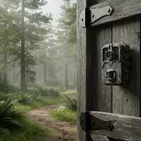 Caméra de surveillance vidéo de sentier HD à vision nocturne, nouvelle, compacte, étanche, à installer sur porte ou arbre, alimentée par piles AA, avec détection de mouvement PIR, modèle DL003