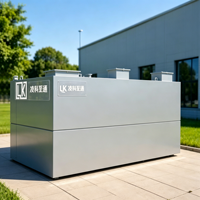 Station de traitement des eaux usées de chantier mobile intégrée, système de filtration des eaux usées, capacité de traitement de 1m³-10m³/heure, équipement de traitement des eaux