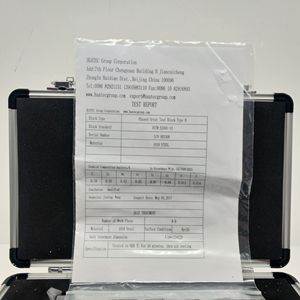 แผ่นสอบเทียบแบบ PA-B PAUT Type B ทำจากเหล็กกล้าคาร์บอน สำหรับบล็อก HUATEC มาตรฐาน ASTM E2491-2013 - Product Image 5