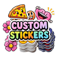 Pegatinas de Vinilo PVC de Alta Calidad, Personalizadas con Dibujos Animados, Resistentes a los Rayos UV, con Logotipo Personalizado, Duraderas, Impermeables, Resistentes al Aceite, Brillantes, para Velas