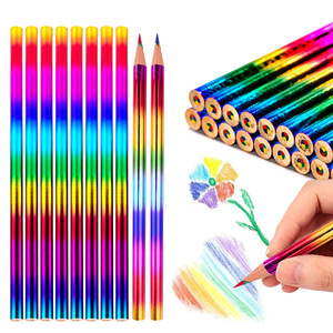 Ensemble de crayons multicolores dégradés arc-en-ciel 4 couleurs pour la peinture des enfants et des bébés - Product Image 1