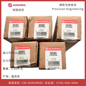 Vanne de sécurité Norgren V74G-4GK-NMN filetée G1/2 pour gaz 10 bars, fabriquée au Mexique - Product Image 5