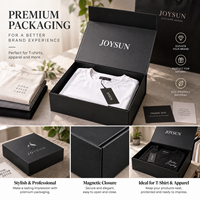 Boîte cadeau en papier pliable de luxe noire pour vêtements et accessoires, avec logo UV personnalisé, vente en gros