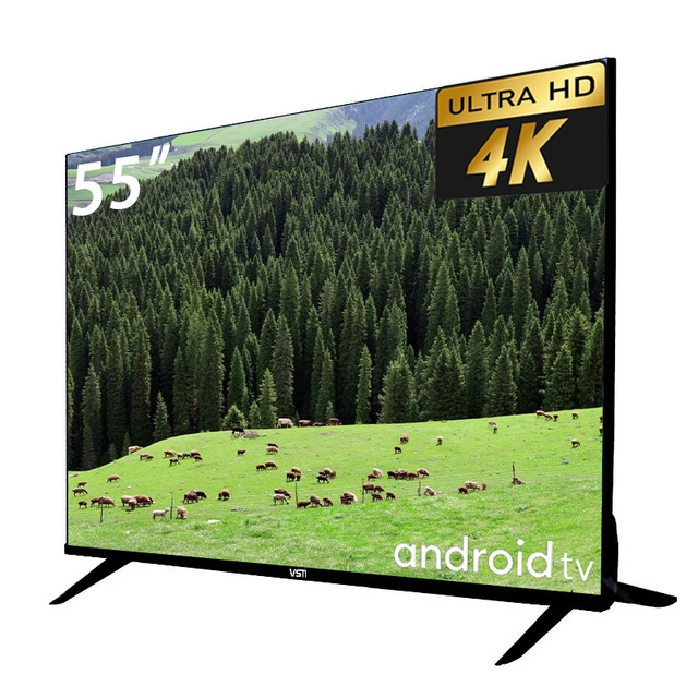 VSTI Smart 55 Inch LED TV High Quality 4k LED Smart Android TV 65 75 85 98 100 Inches Support Customization