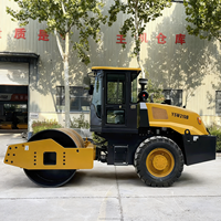 Compacteur hydraulique à tambour unique de 10 tonnes YSW210 avec moteur Changchai et roulement pour travaux de fondation, de sous-sol et de talus