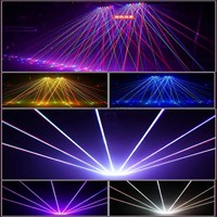 Barre de projecteurs mobiles professionnelle à 8 faisceaux laser rouges, sonorisée, avec rideau de pluie, éclairage de scène oscillant DMX512 pour DJ, discothèque et boîte de nuit