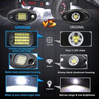 LLevo Ip68 Blanco Puro 24W Led Rock Light 12V Led Rock Light Pod
