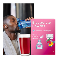 Poudre d'électrolyte de marque privée OEM fraise limonade saveur bâtonnets d'hydratation poudre de supplément d'électrolyte