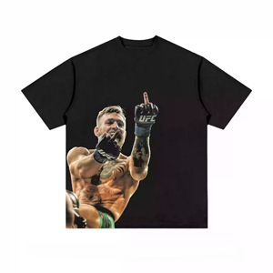 Custom Heavy Weight TShirt DTG Sreen Print T-shirt Cotton <b>Short</b> <b>Sleeve</b> t Shirt for Men Boxy Graphic Oversize - Product Image 3