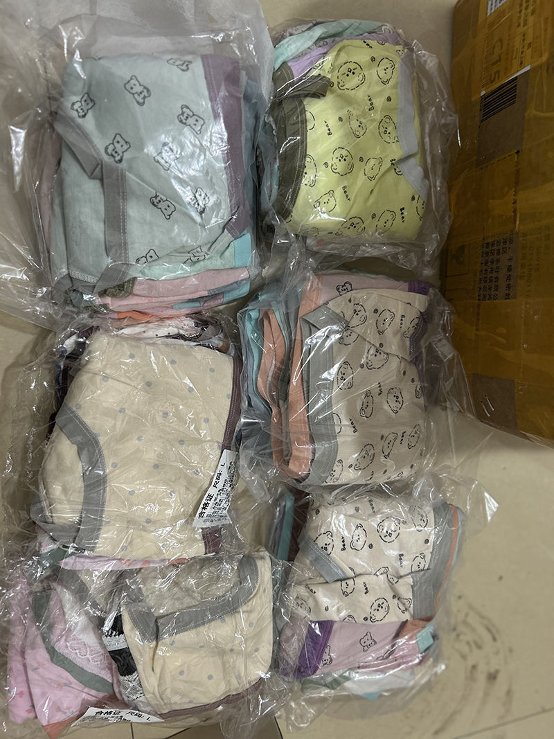 Bulk Stock Random China Supplier Cheap Price Women's Floral Pattern Mid-Rise Briefs Solid Color Underwear Panties