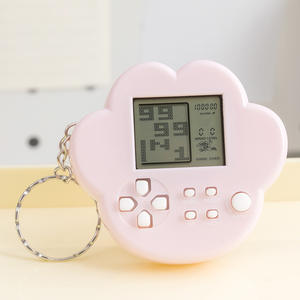 Mignon et créatif, mini console de <span class=keywords><strong>jeu</strong></span> en forme de griffe de chat, porte-clés, jouet électronique portable pour enfants, cadeau pour filles, collection - Product Image 2