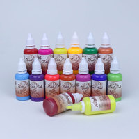 GP Multi-fonctionnel Longue durée 30 ml à base d'eau Gel UV brillant pour ongles Encre acrylique Aérographe qui brille dans le noir
