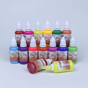 GP multifuncional <span class=keywords><strong>de</strong></span> larga duración 30 ml a base <span class=keywords><strong>de</strong></span> agua brillante UV Gel <span class=keywords><strong>uñas</strong></span> acrílico tinta aerógrafo que brilla en la oscuridad - Product Image 3