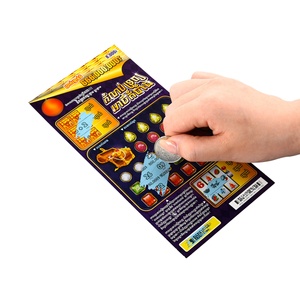 Top Quality Custom Lottery Ticket Factory Wholesale Printing Lottery <b>Scratch</b> Card - Product Image 6