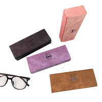 Étui à lunettes de soleil en cuir PU écologique avec logo personnalisé, emballage de lunettes de rangement unisexe à la mode, étui à lunettes de haute qualité