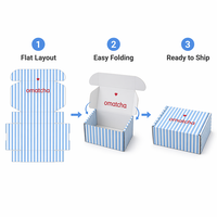 Boîte d'expédition en carton ondulé écologique et recyclable, avec laminage mat, gaufrage, logo personnalisé, boîte d'expédition en kraft pour chaussettes
